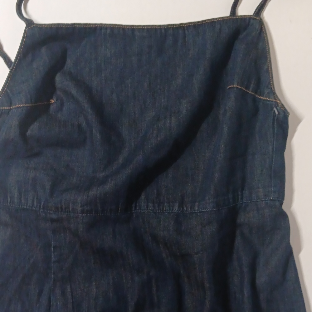 Zara Dark Blue Denim Dress - Picture 5 of 8
